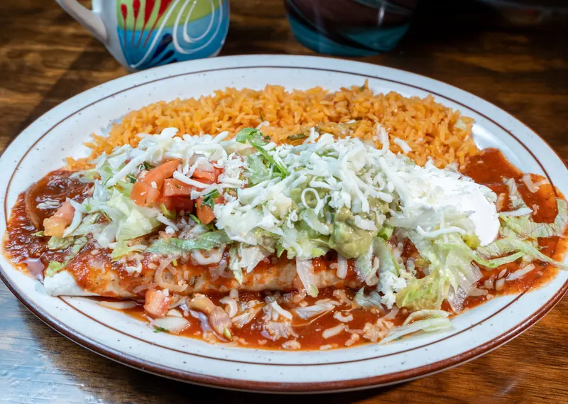 Burrito Special with lettuce and tomato